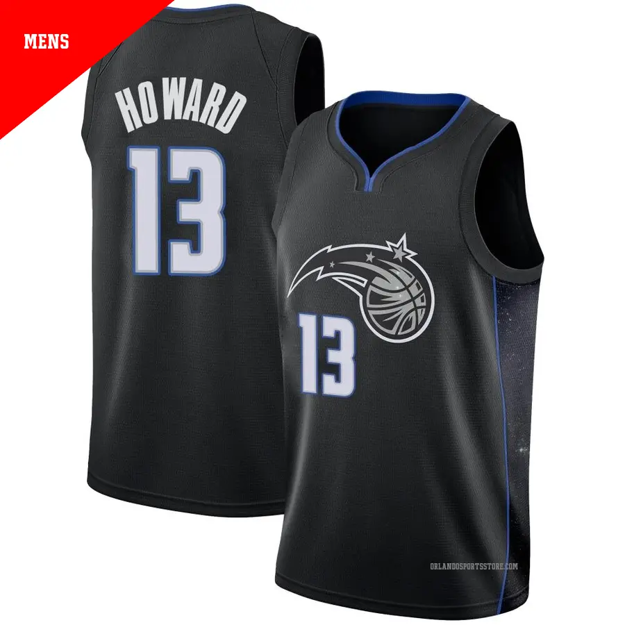 ＃13 Men's Jett Howard Orlando Magic 2018/19 Swingman Black JerseyCity Edition