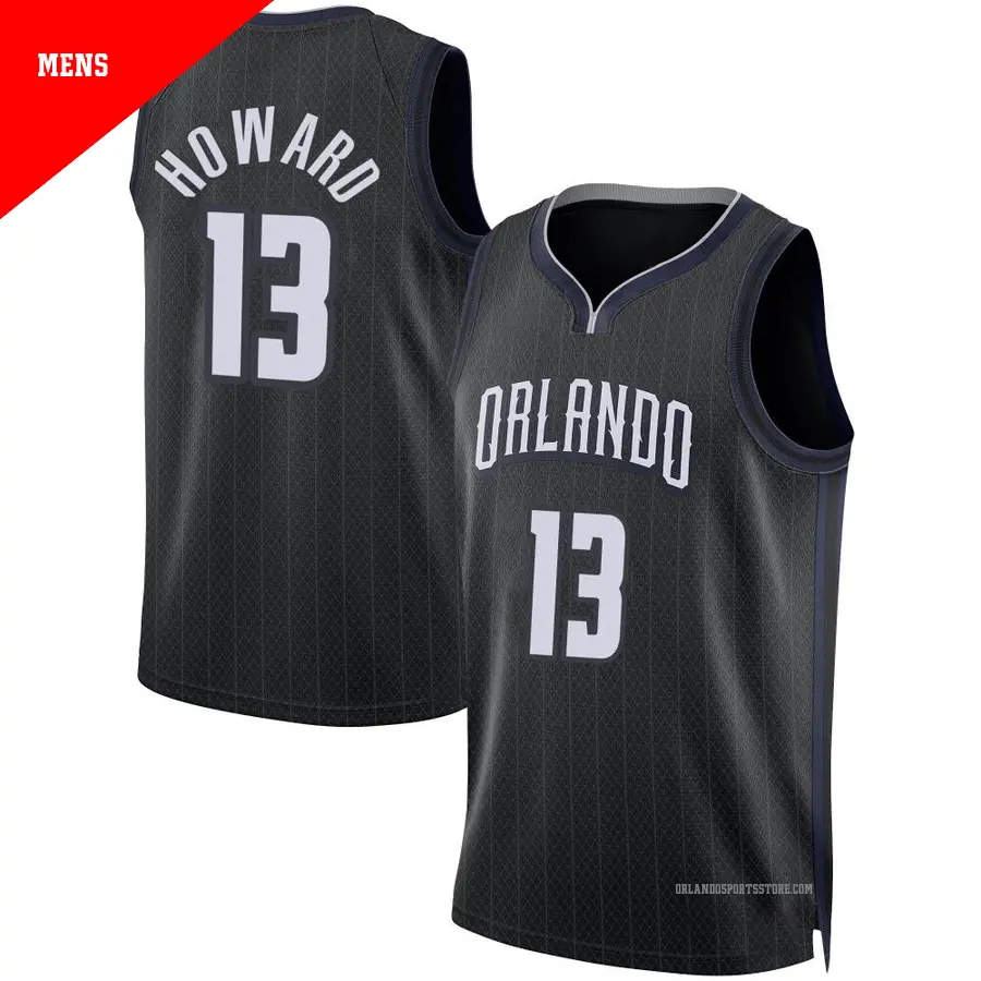 ＃13 Men's Jett Howard Orlando Magic 2022/23 Swingman Black City Edition Jersey