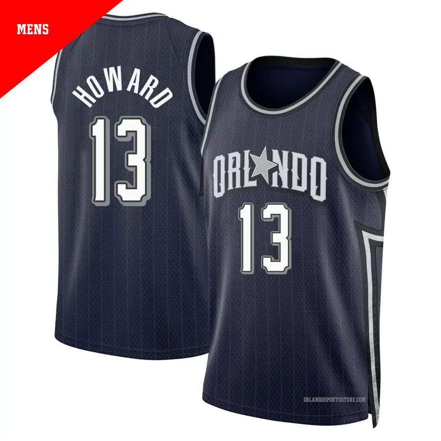 ＃13 Men's Jett Howard Orlando Magic 2023/24 Swingman Navy City Edition Jersey