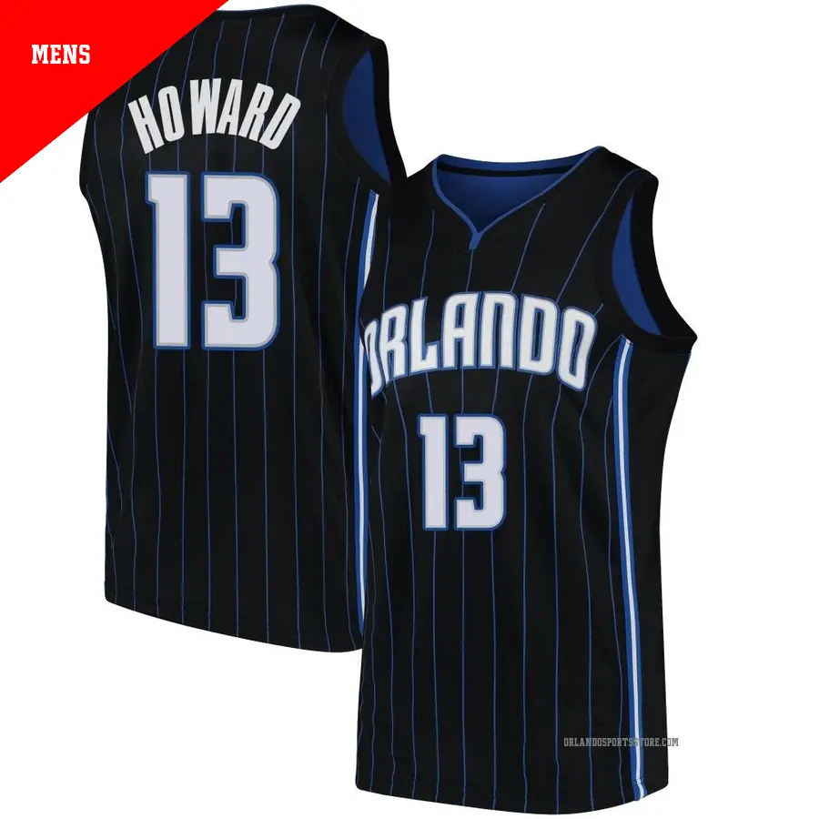 ＃13 Men's Jett Howard Orlando Magic Black Swingman JerseyStatement Edition