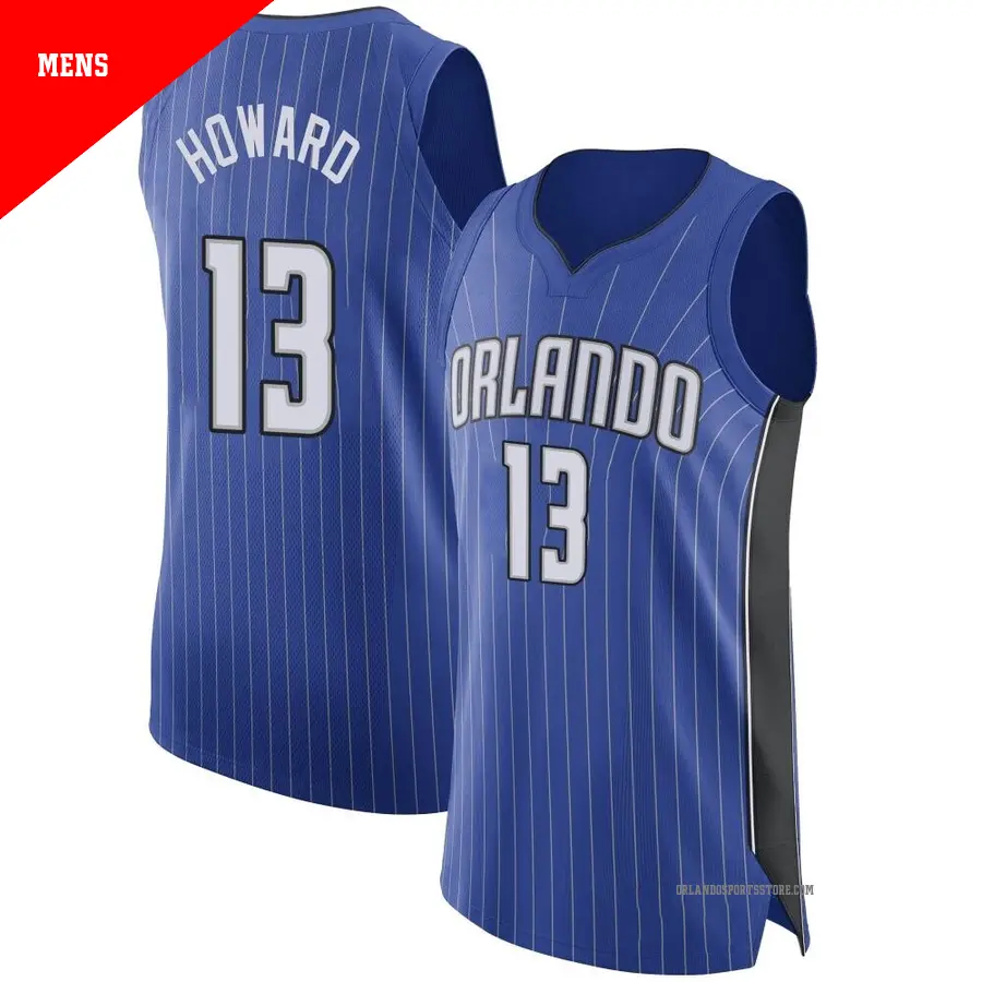 ＃13 Men's Jett Howard Orlando Magic Royal Authentic JerseyIcon Edition