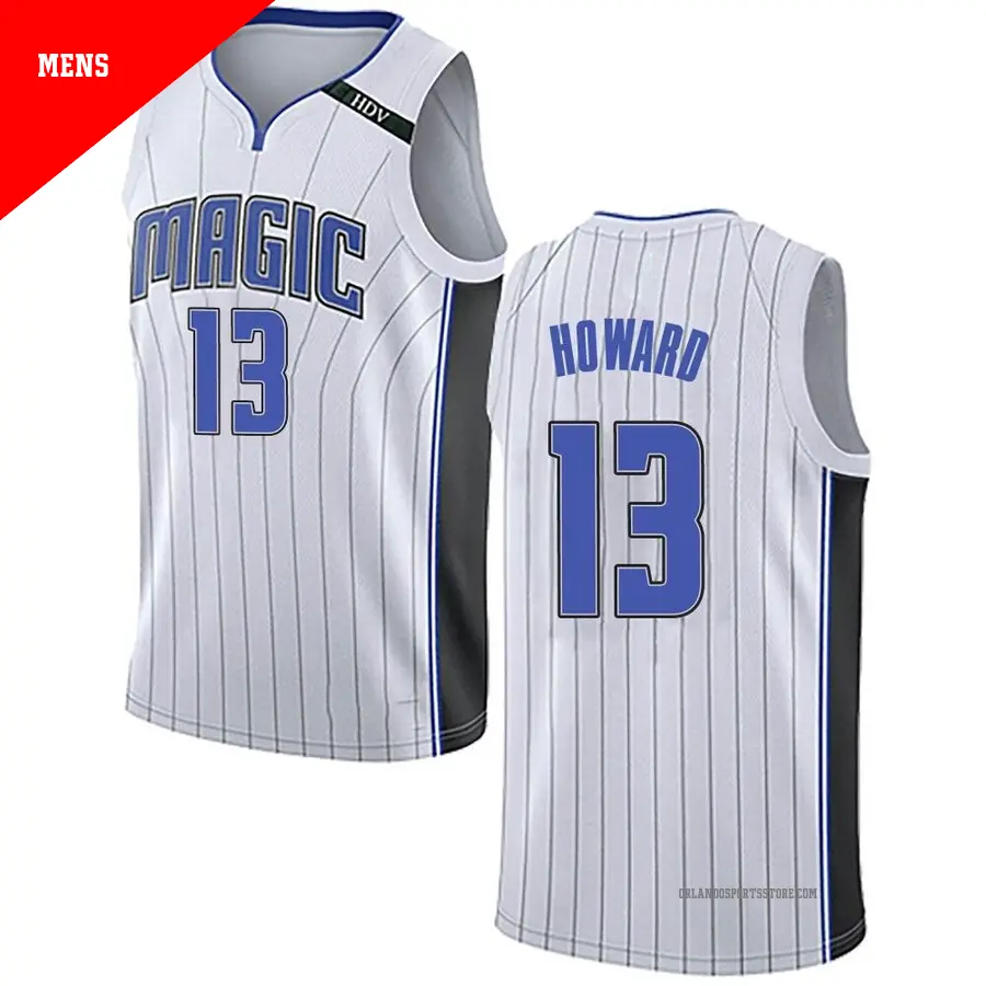 ＃13 Men's Jett Howard Orlando Magic White Swingman JerseyAssociation Edition