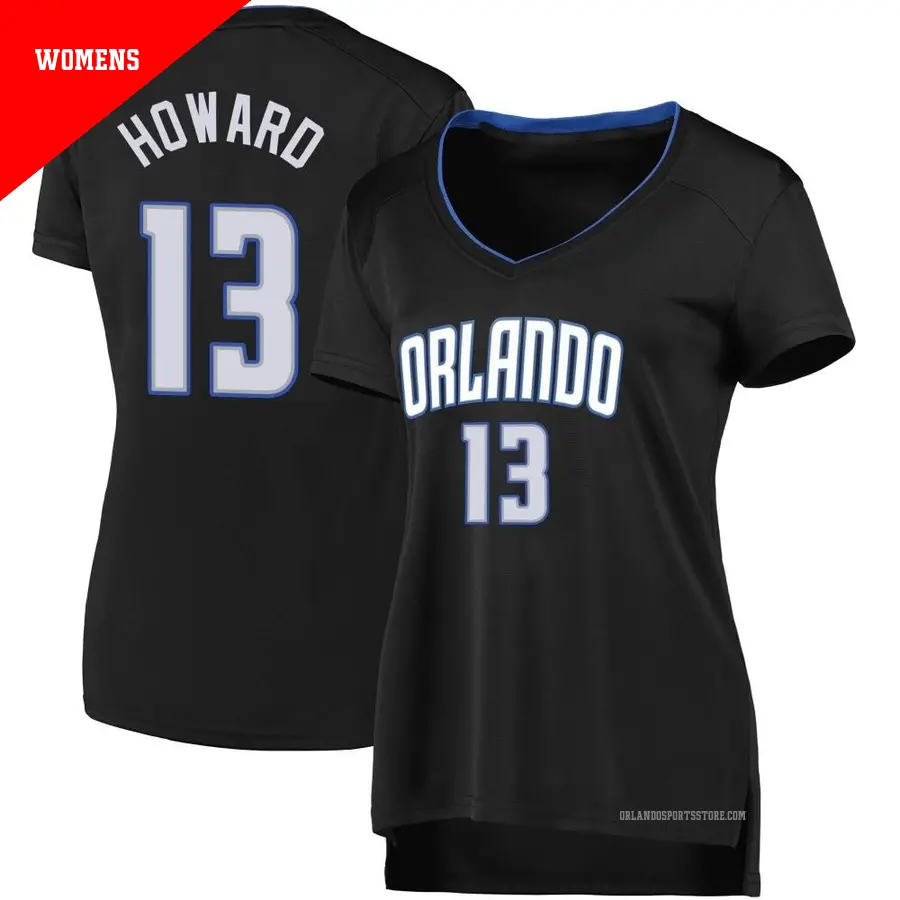 ＃13 Women's Jett Howard Orlando Magic Black Fast Break 2019 JerseyIcon Edition