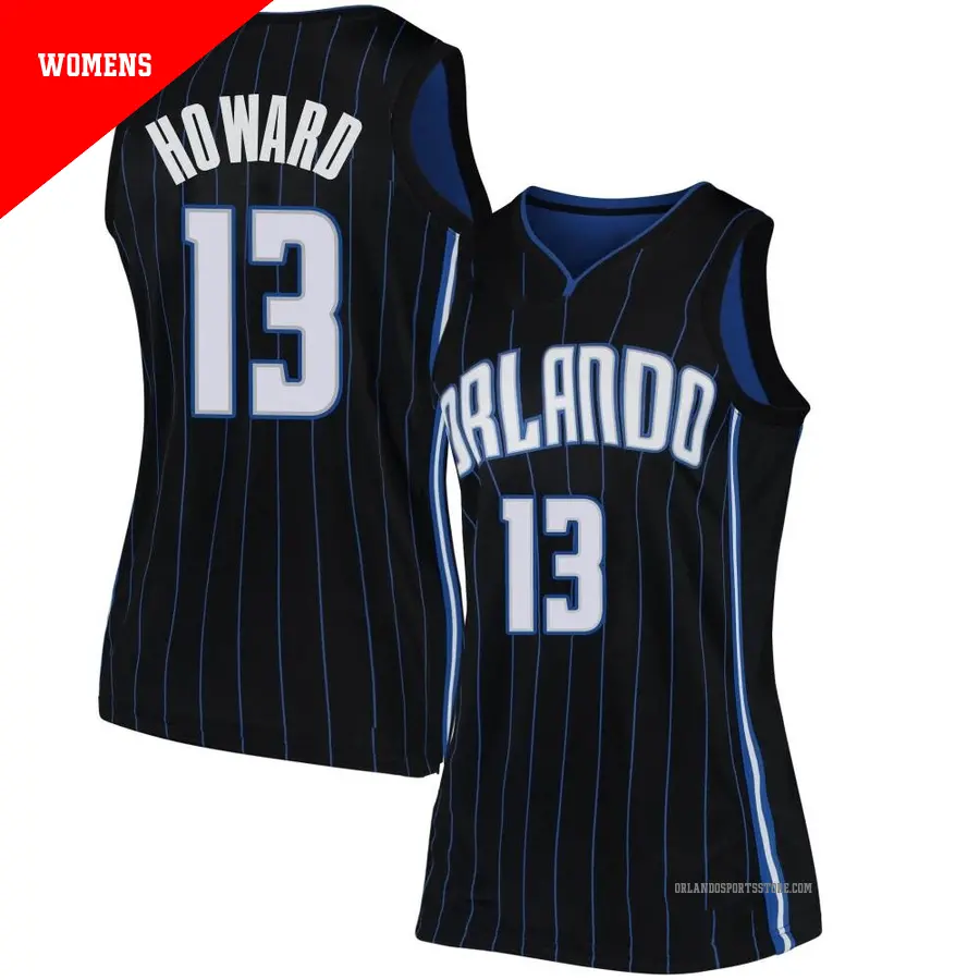 ＃13 Women's Jett Howard Orlando Magic Black Swingman JerseyStatement Edition