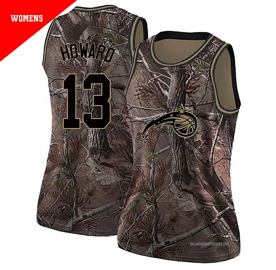 ＃13 Women's Jett Howard Orlando Magic Camo Swingman Realtree Collection Jersey