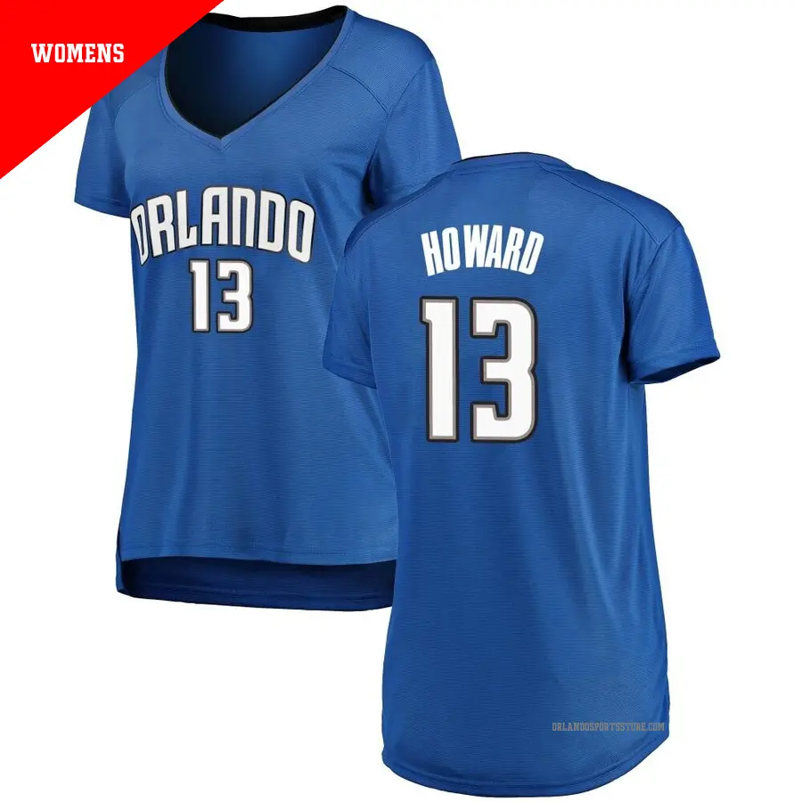 ＃13 Women's Jett Howard Orlando Magic Royal Fast Break JerseyIcon Edition