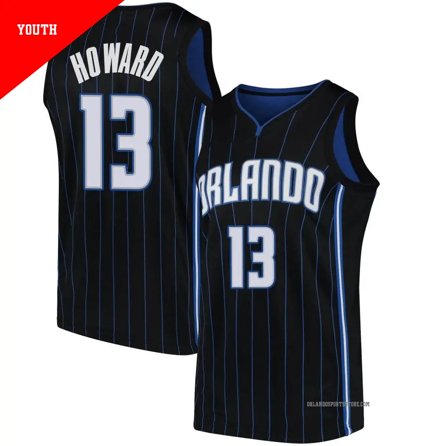 ＃13 Youth Jett Howard Orlando Magic Black Swingman JerseyStatement Edition