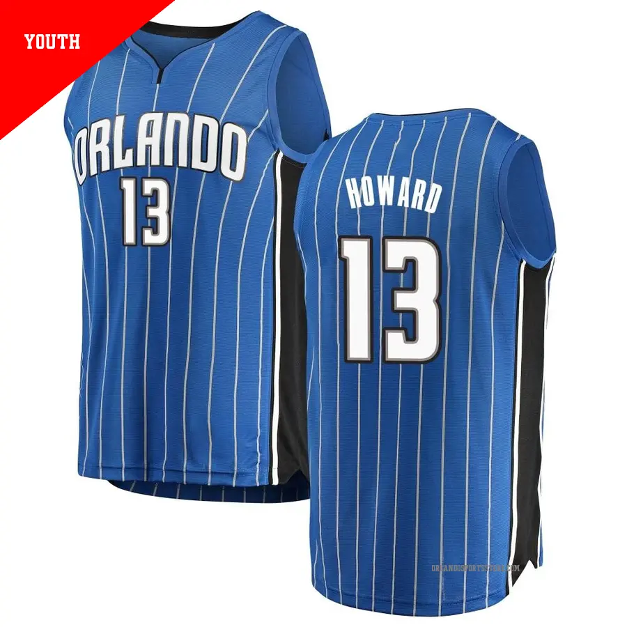 ＃13 Youth Jett Howard Orlando Magic Blue Fast Break JerseyIcon Edition